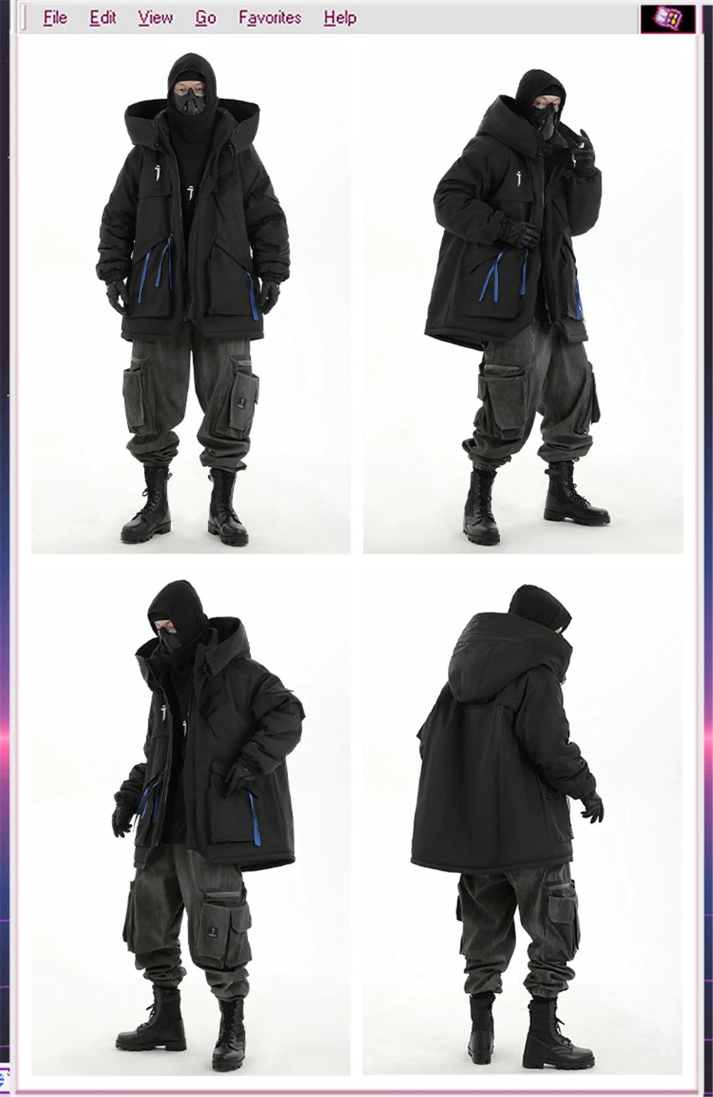 Parka BYBB Tactique Multi-Poches Mixte