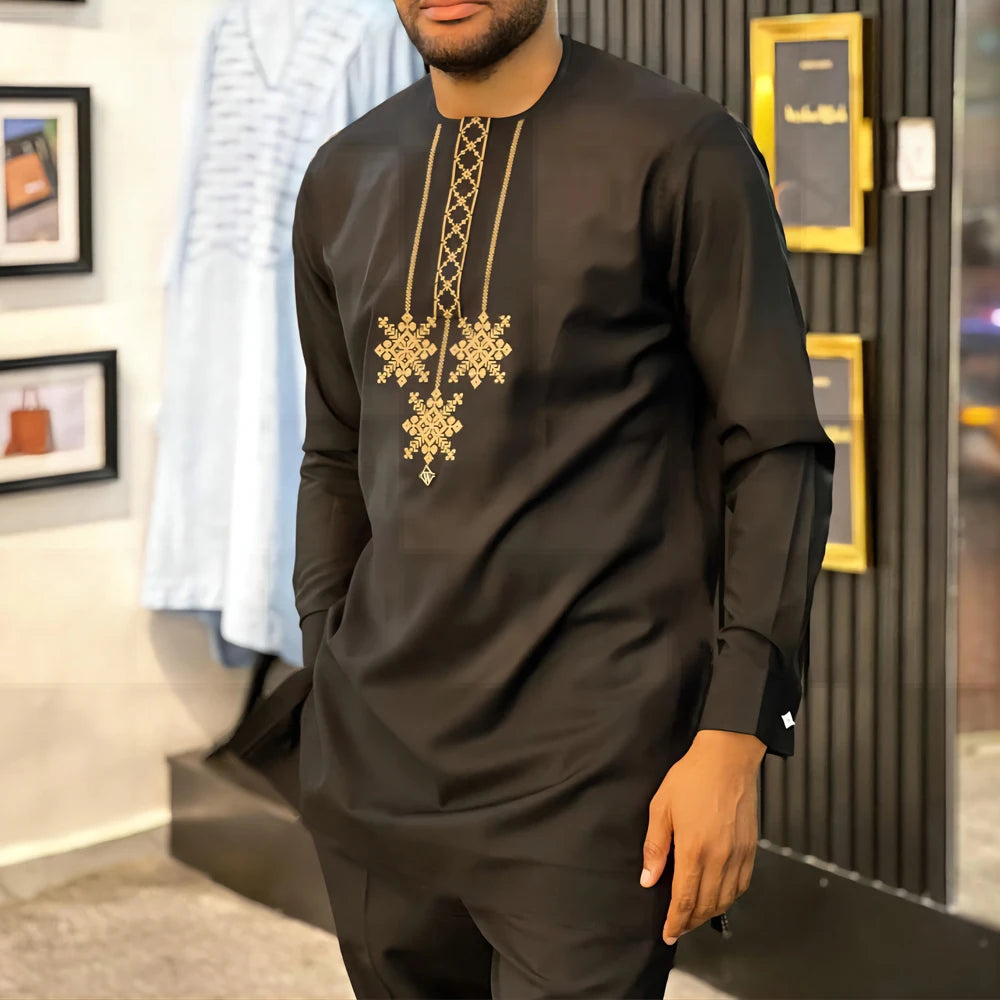 Ensemble Dashiki Africain 2 Pieces Homme
