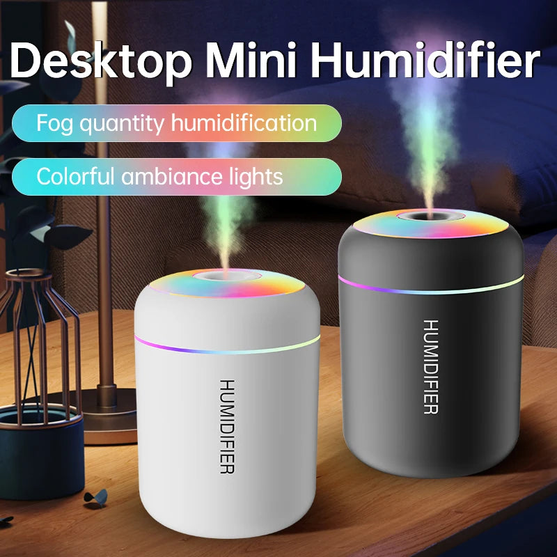 Mini Diffuseur d'Arômes - Humidificateur USB avec Effet LED