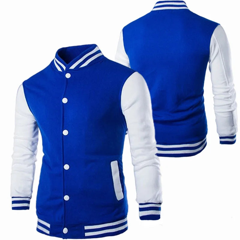 Hoodies Men/Boy Baseball Jacket Men Fashion Design Wine Red Mens Slim Fit College Varsity Jacket Men Harajuku Sweatshirt