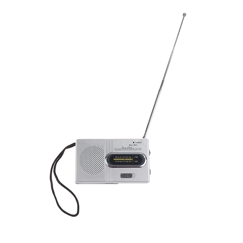 【TO】1PC Portable Mini Radio Handheld Dual Band SW/AM/FM Music Player Speaker with Telescopic Antenna Indoor/Outdoor Radio Stereo