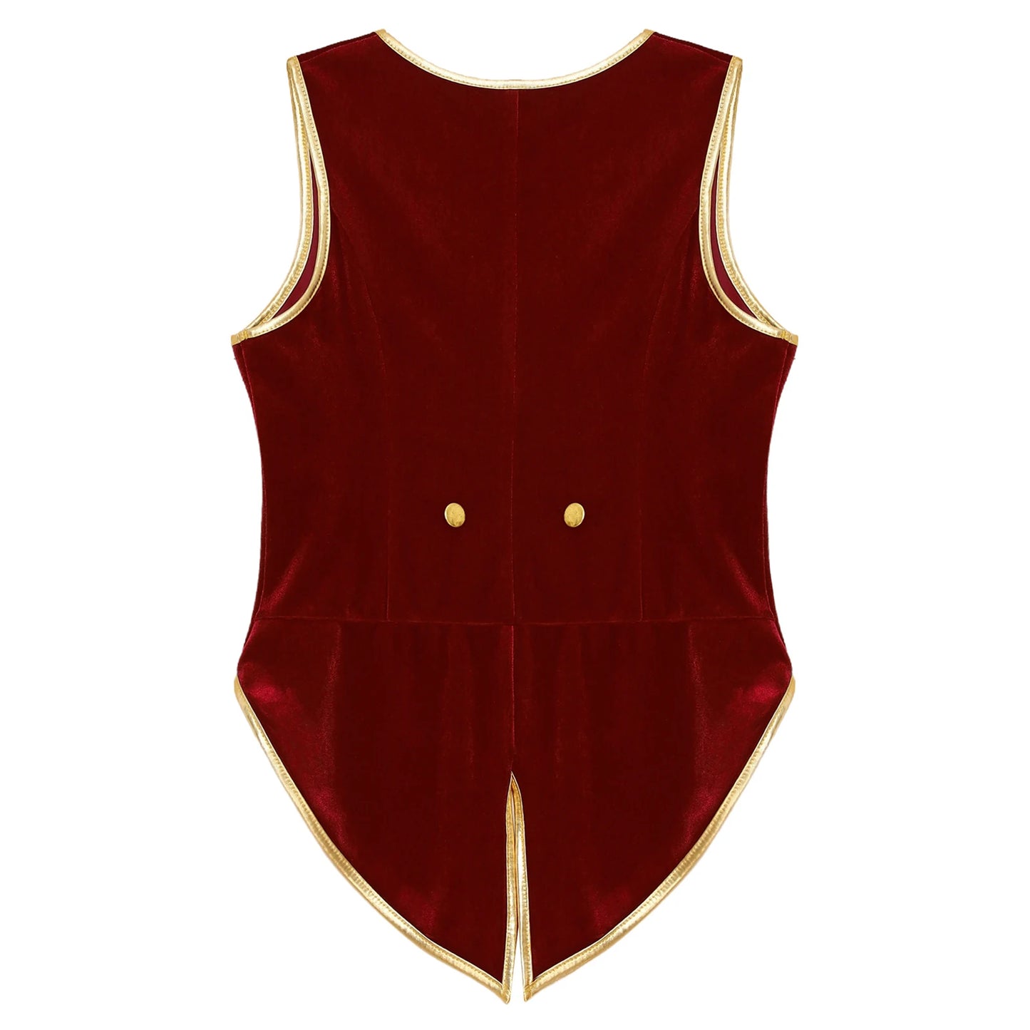 Velvet Vest Children Gentleman Tuxedo Vintage Victorian Steampunk Jacket Tailcoat Theme Party Medieval Costume Fancy Dress Up