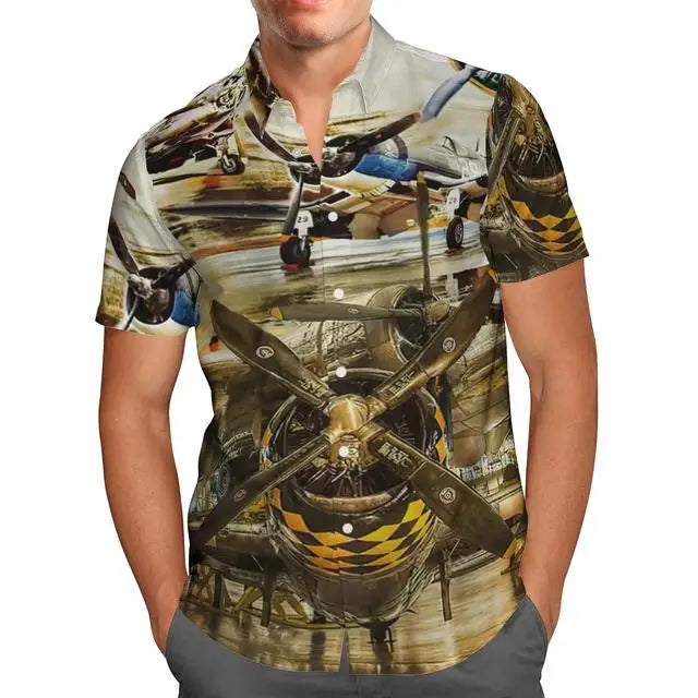 T-Shirt Hawaiian 3D Vaisseau Spatial