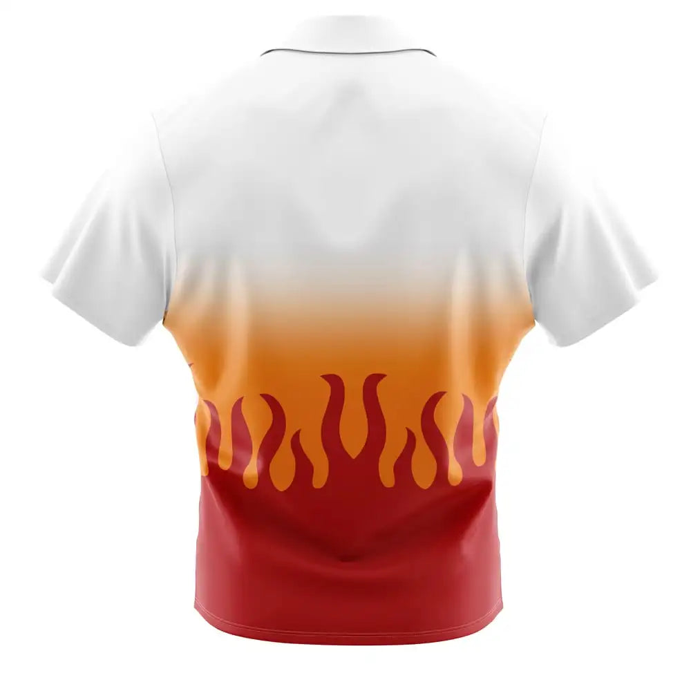 Chemise Hawaiian Rengoku Demon Slayer