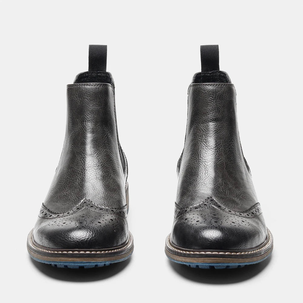 Chelsea Boots Men Casual Brand Comfortable 2026 Fashion Leather Boots