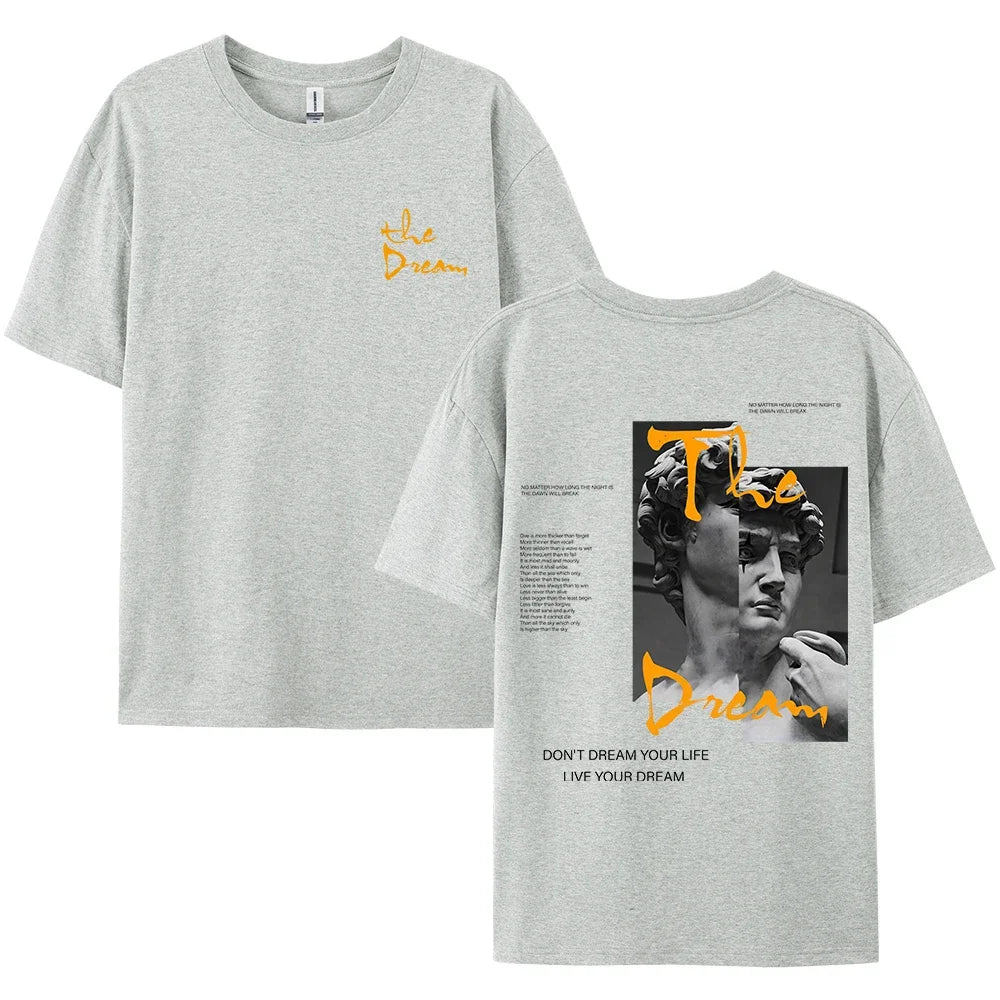 T-shirt Coton Streetwear "Live Your Dream"