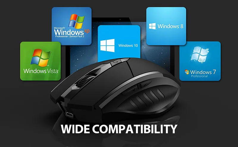 INPHIC F1S/F1/A1 2.4G Wireless Mouse 500mAh Ergonomic Rechargeable Silent Mouse Office Home Laptop Desktop Computer Universal