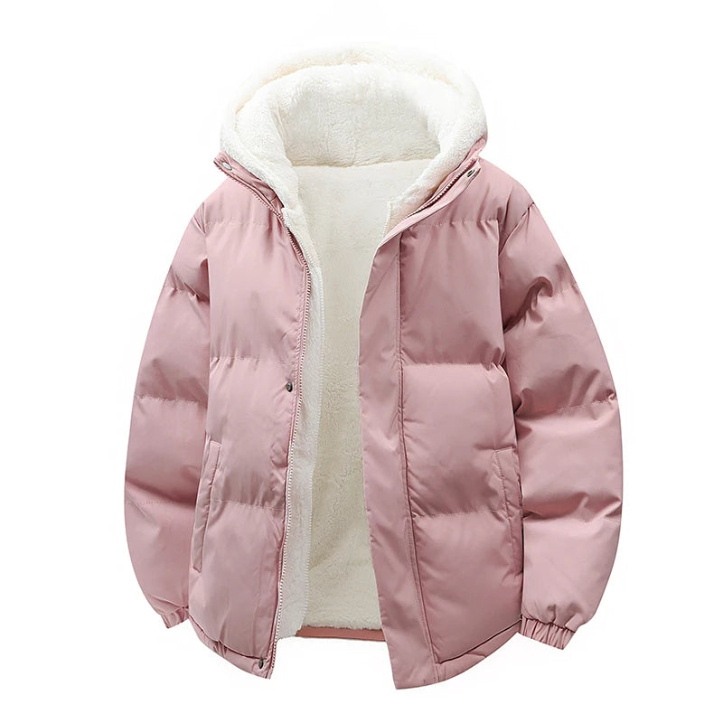Parka Homme Agneau Fleece Faux 2 Pieces