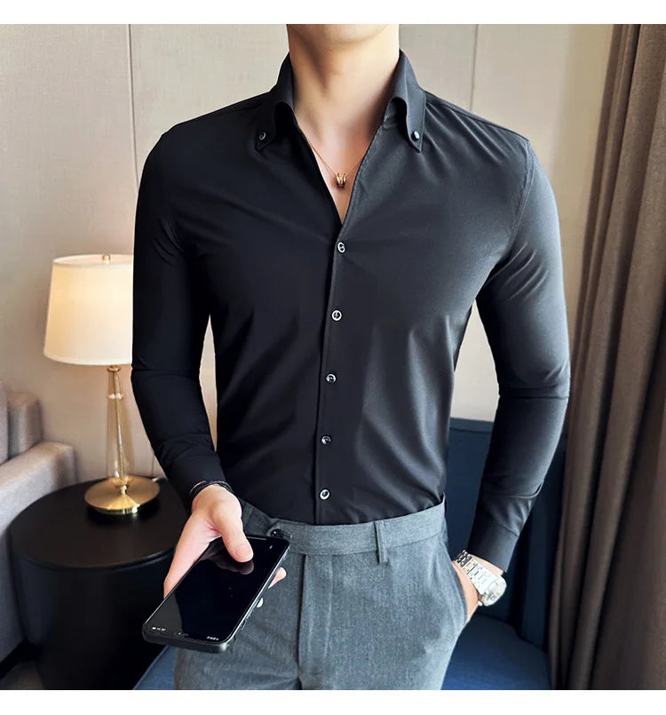 Chemise Slim Fit British ML Homme 2026