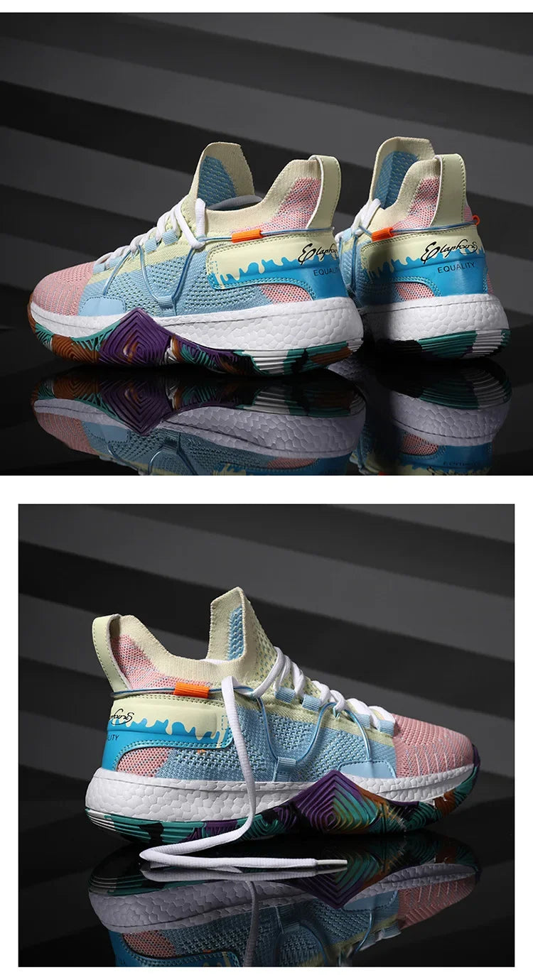 Sneaker Sport Léger Antidérapant Multicolor
