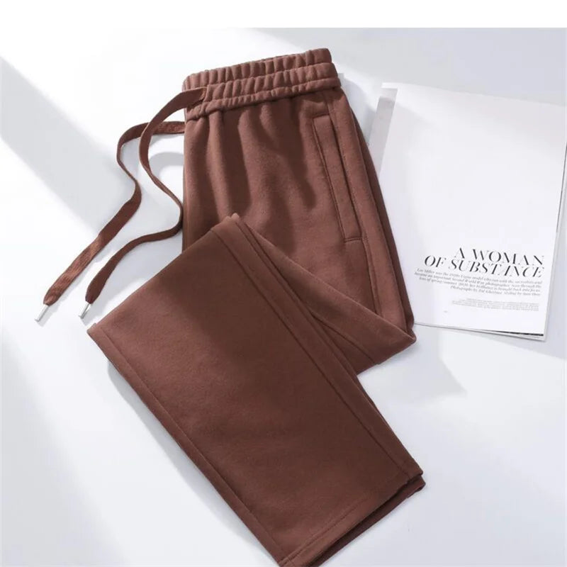 Pantalon Droit Coton Streetwear Femme