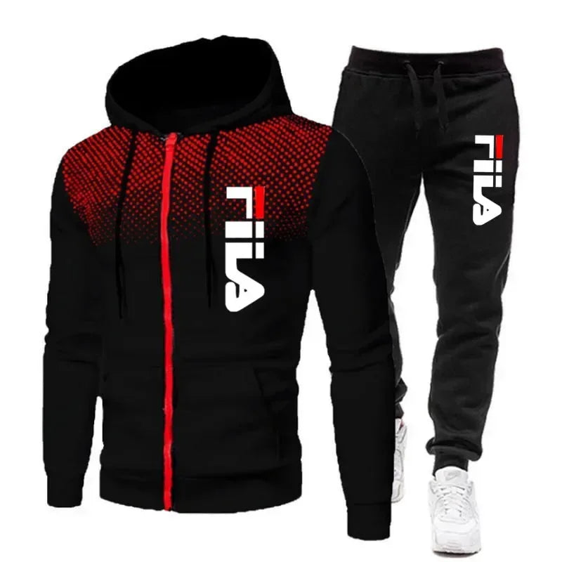 Ensemble Zippe Hoodie Pantalon Fitness