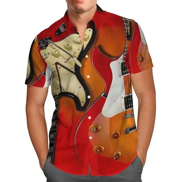 T-Shirt Hawaiian 3D Vaisseau Spatial