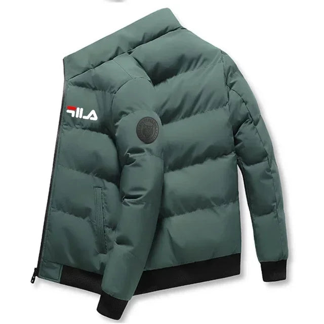 Coupe-Vent Court Imprime Zippe Homme