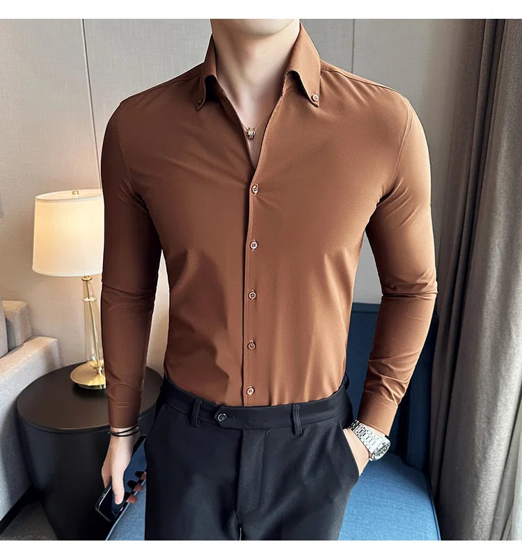 Chemise Slim Fit British ML Homme 2026