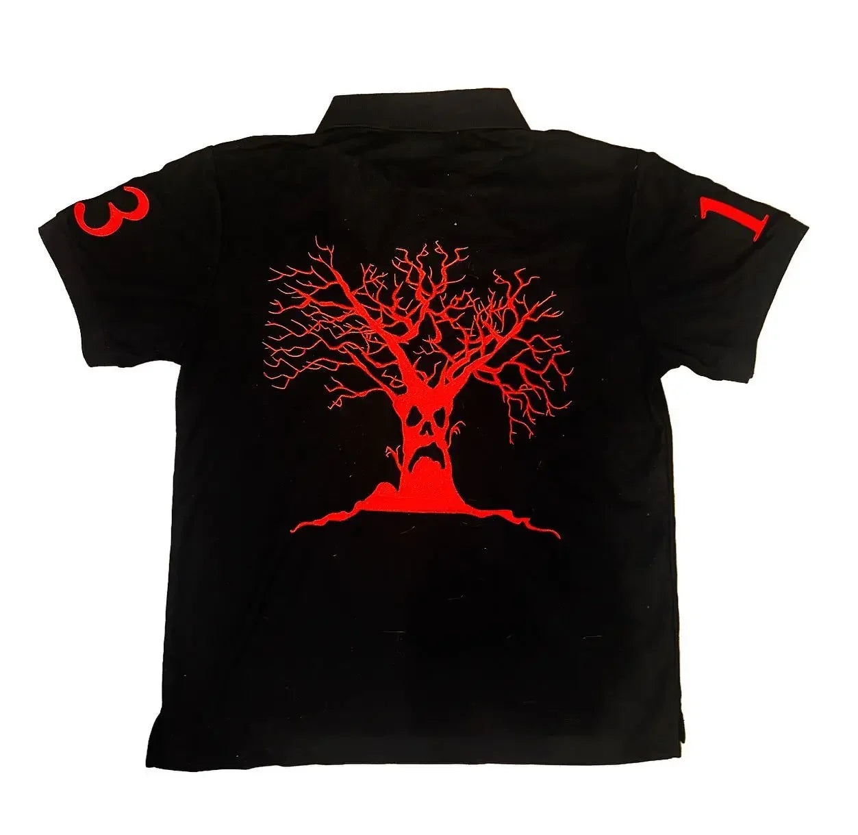 Polo MC Brode Arbre Diable Y2K Baseball