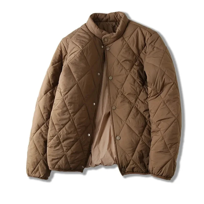 Manteau Coton Losange Couple Leger Hiver