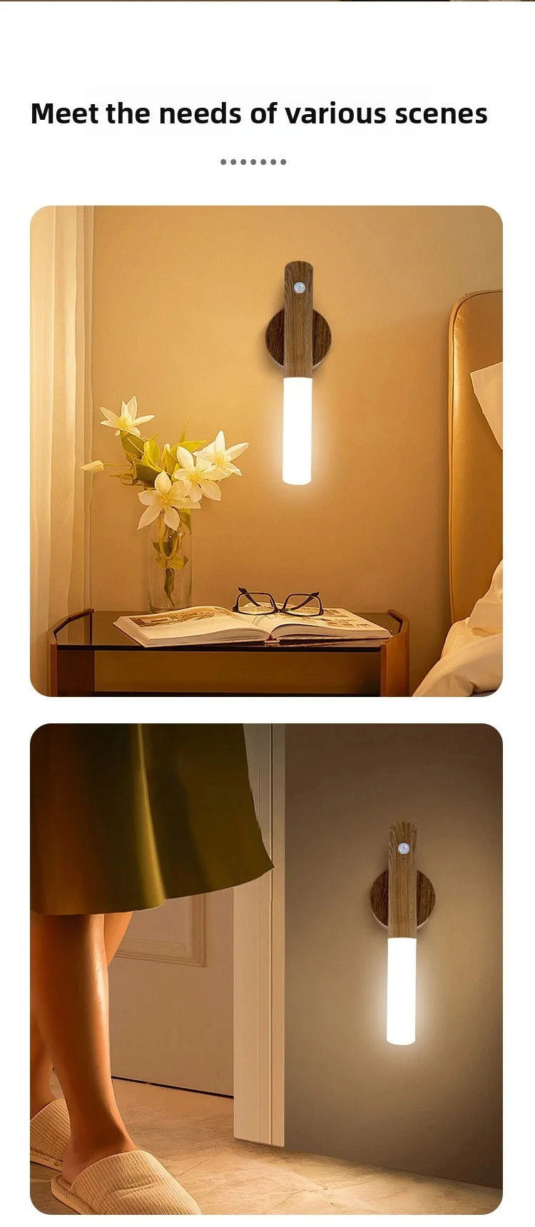 Veilleuse LED USB Détecteur Mouvement Armoire