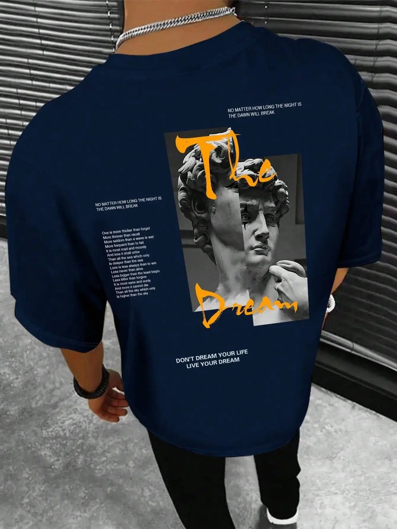 T-shirt Coton Streetwear "Live Your Dream"