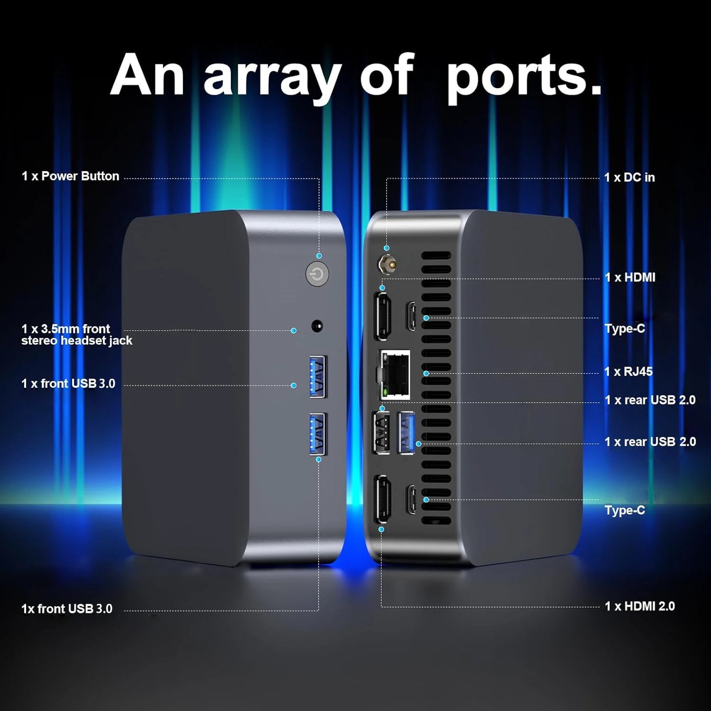 Portable MINI PC Core i9 10980HK Core i7 4510U Windows 11 16GB 32GB DDR4 2TB SSD Computer Gamer Office UHD Graphics Desktop PC