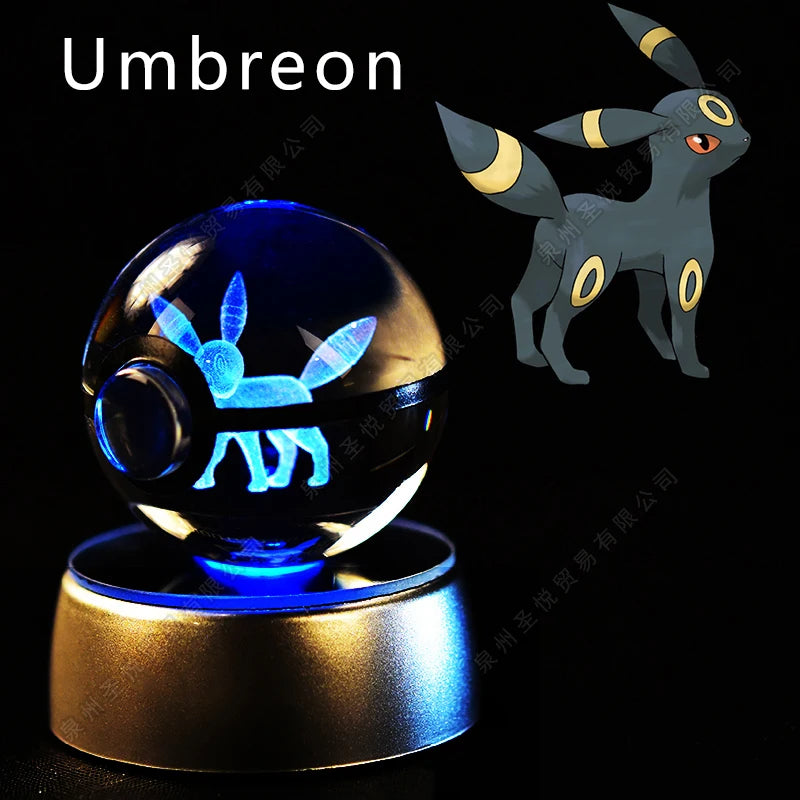Veilleuse Pokémon 3D - Cristal de Collection (Pikachu/Gengar)