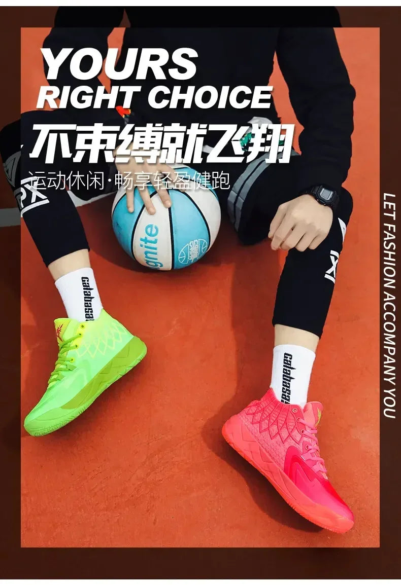 Sneaker Basketball Mandarin Duck Rouge