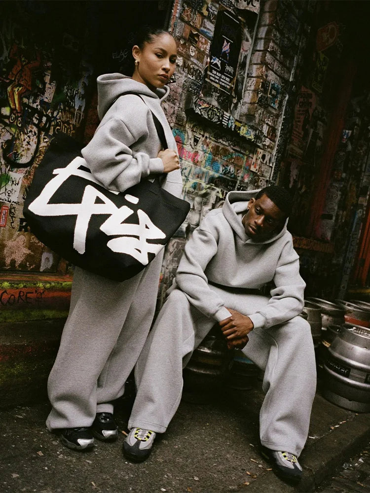 Ensemble Sport Y2K Harajuku Brodé Homme