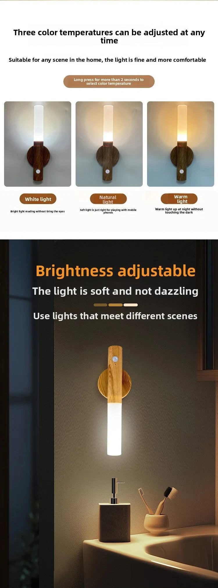 Veilleuse LED USB Détecteur Mouvement Armoire