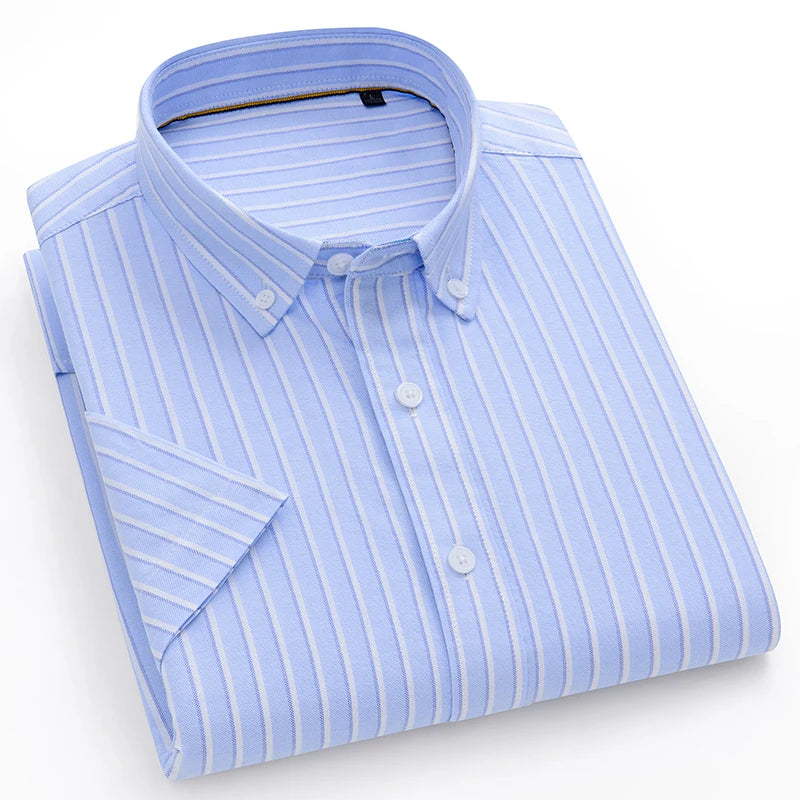 Chemise MC Coton Slim Fit Korean