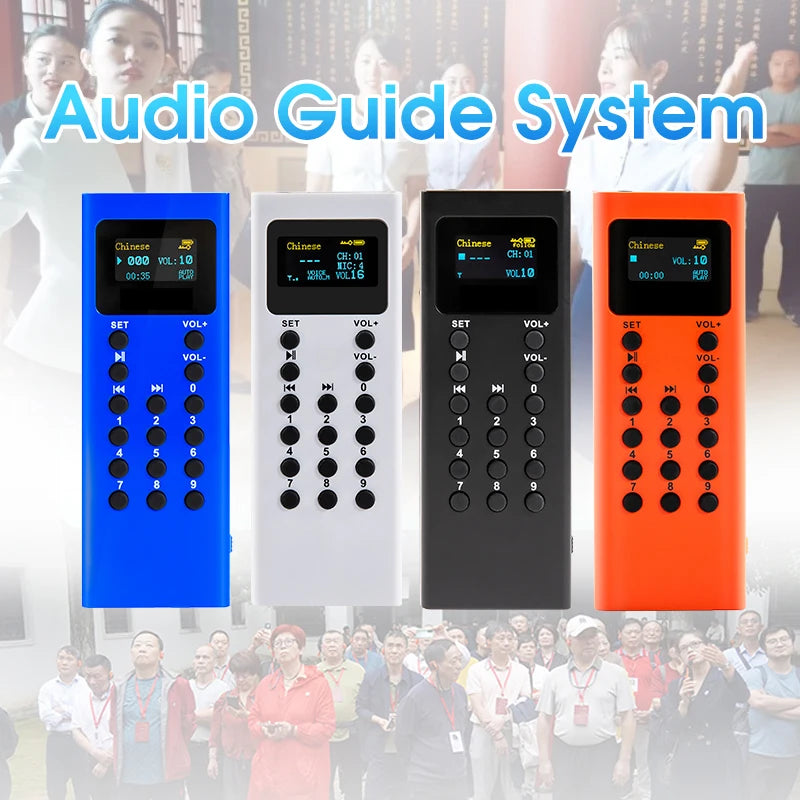 16GB Audio Guide System Museum Tourism Scenic Spot Audio Guide MP3 Player Different Languages Audio Guide