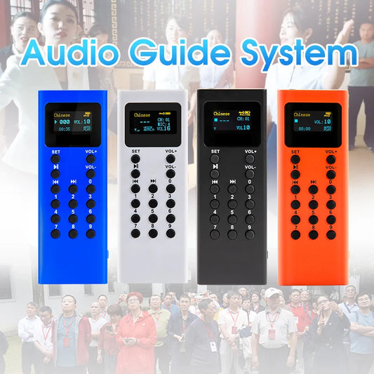 16GB Audio Guide System Museum Tourism Scenic Spot Audio Guide MP3 Player Different Languages Audio Guide