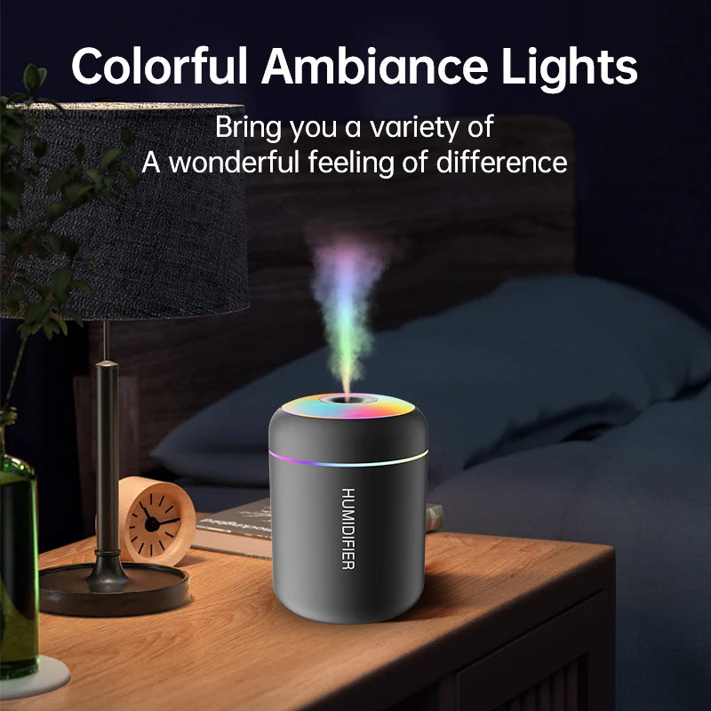 Mini Diffuseur d'Arômes - Humidificateur USB avec Effet LED