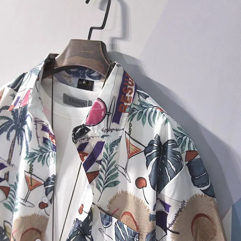 Chemise MC Homme Hip-Hop Geometrique