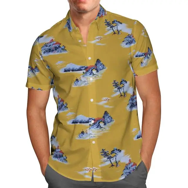 T-Shirt Hawaiian 3D Vaisseau Spatial