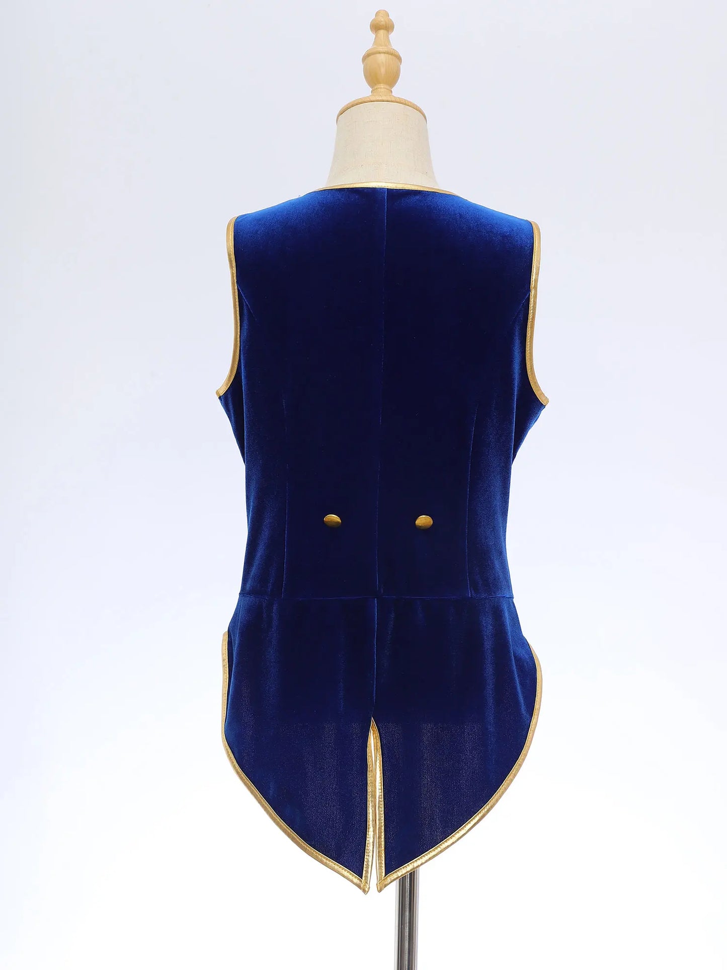 Velvet Vest Children Gentleman Tuxedo Vintage Victorian Steampunk Jacket Tailcoat Theme Party Medieval Costume Fancy Dress Up