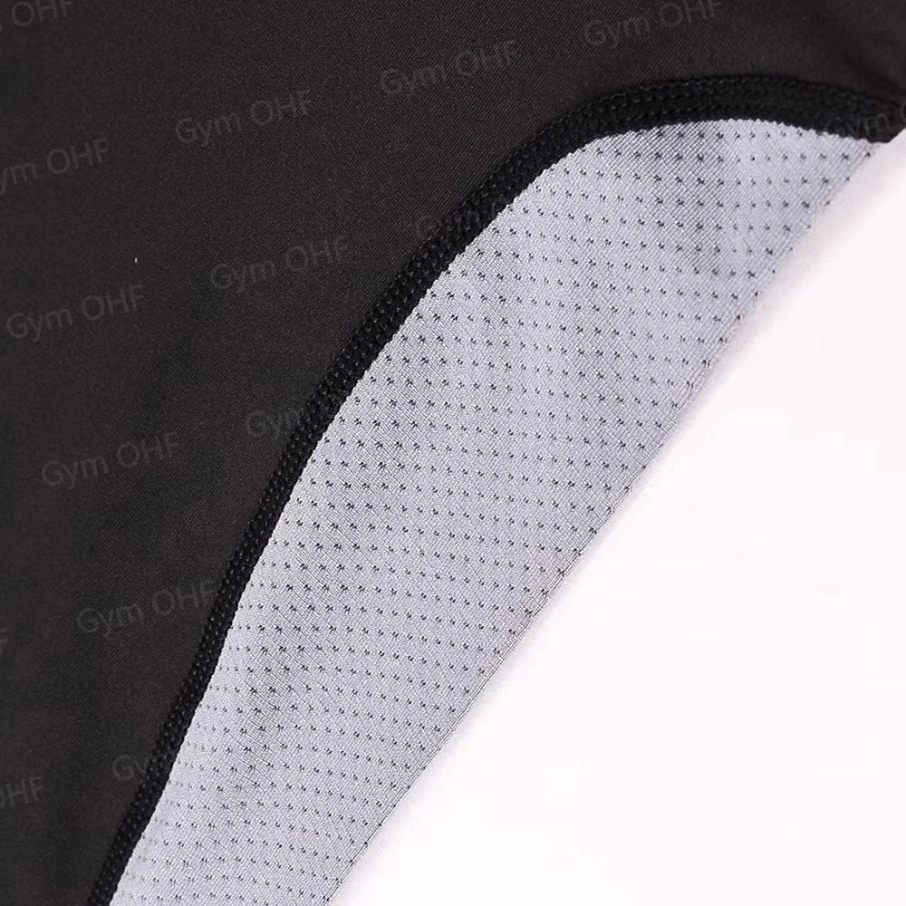 Men's Solid Color Short Sleeved T-shirt Compressed Quick Drying Breathable Training Suit Fitness Jujitsu Rashguard Top Gym Sport