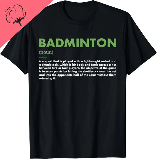 Sport Definition Badminton T-Shirt Cotton Men Clothing Tops Vintage T Shirt Graphic T Shirts Streetwear Ropa Hombre