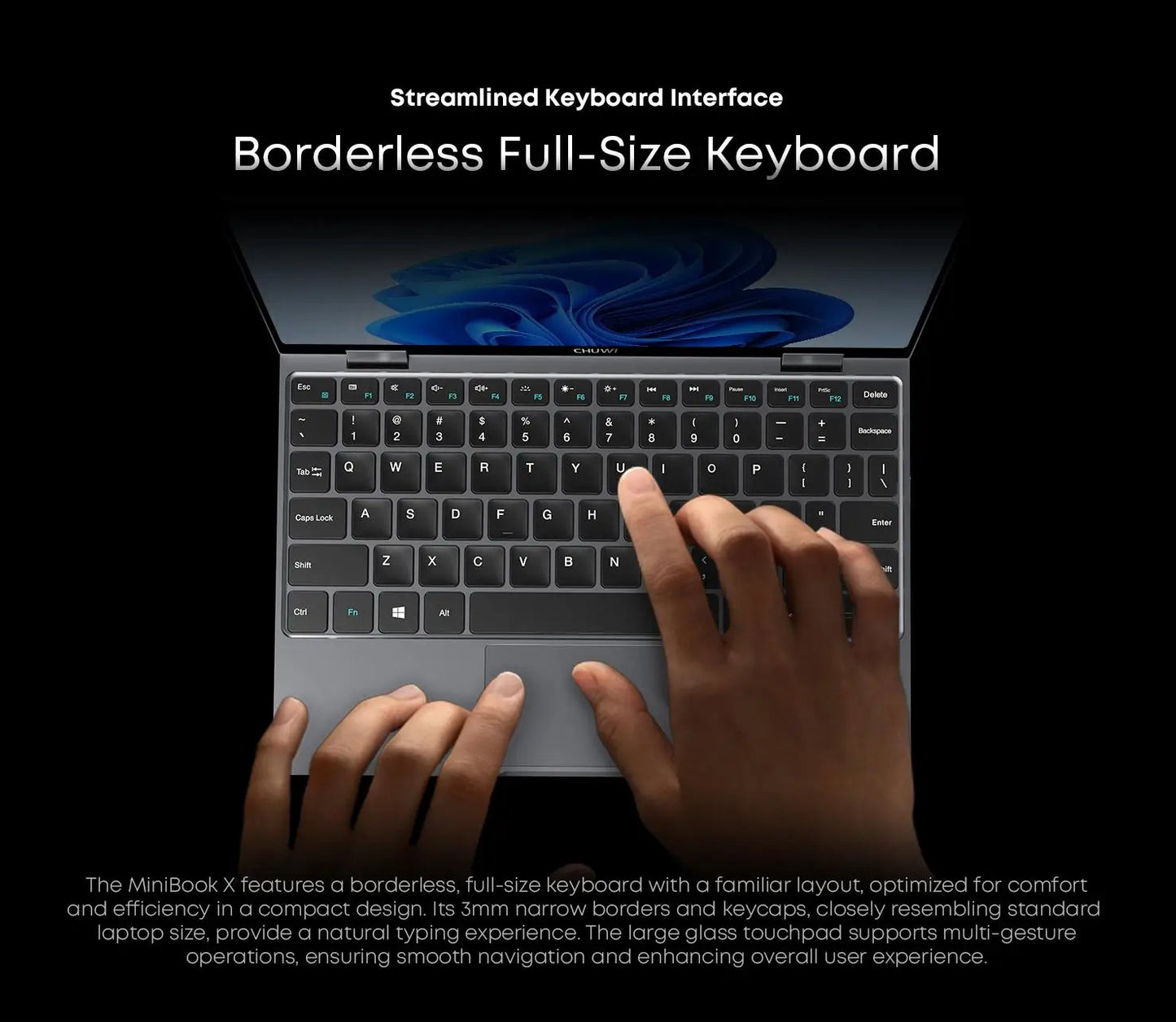 Laptop CHUWI MiniBook X 2en1 N150 16Go 512Go