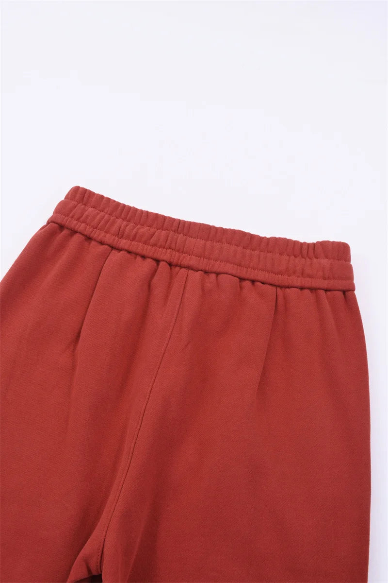 Pantalon Droit Coton Streetwear Femme