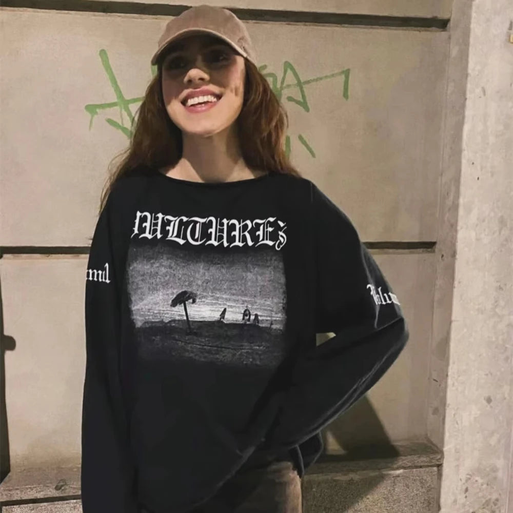 T-shirt Manches Longues Streetwear Sanskrit Unisexe