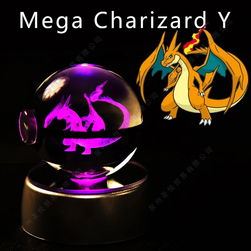 Veilleuse Pokémon 3D - Cristal de Collection (Pikachu/Gengar)
