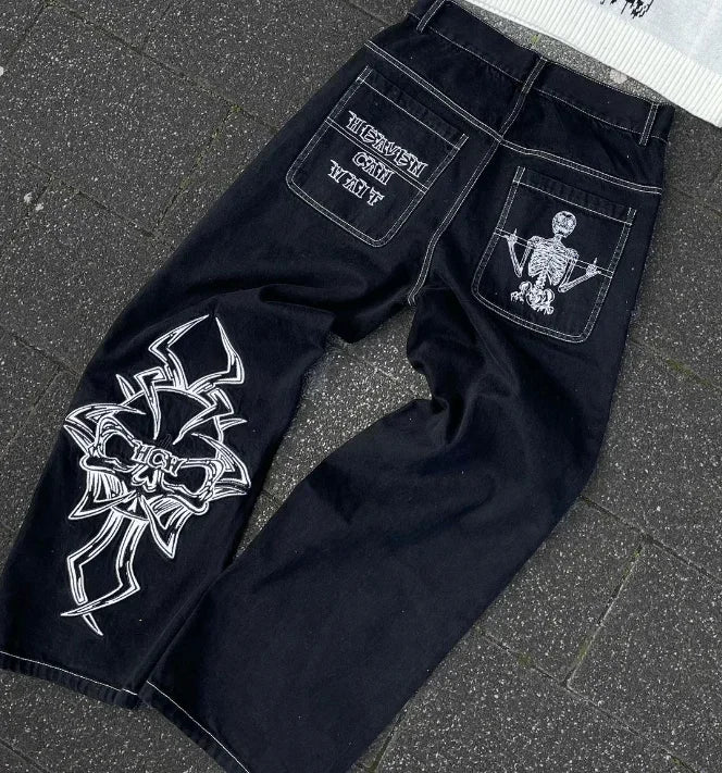 Jean Imprime Leopard Retro American