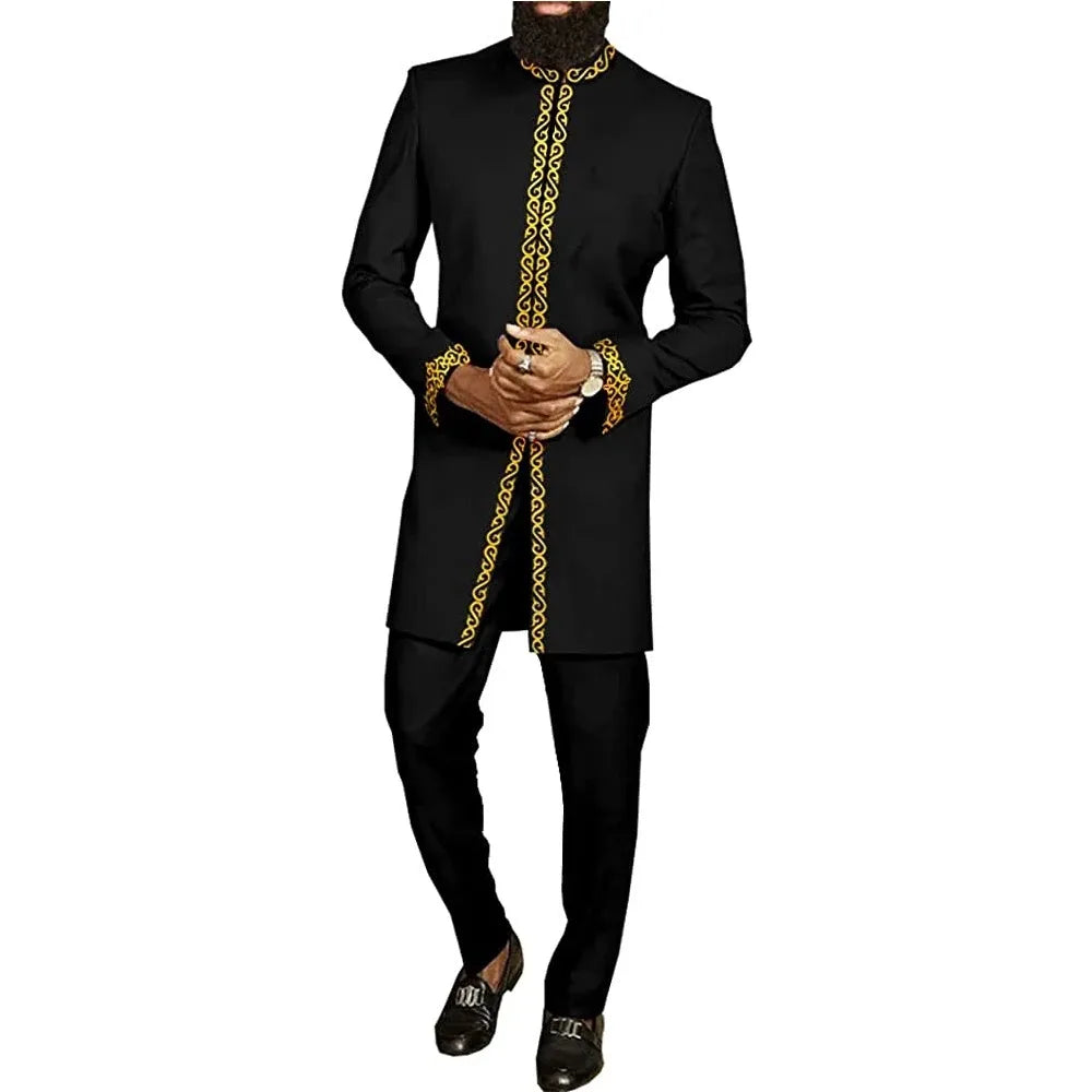 Ensemble Kaftan Africain Brode 2 Pieces