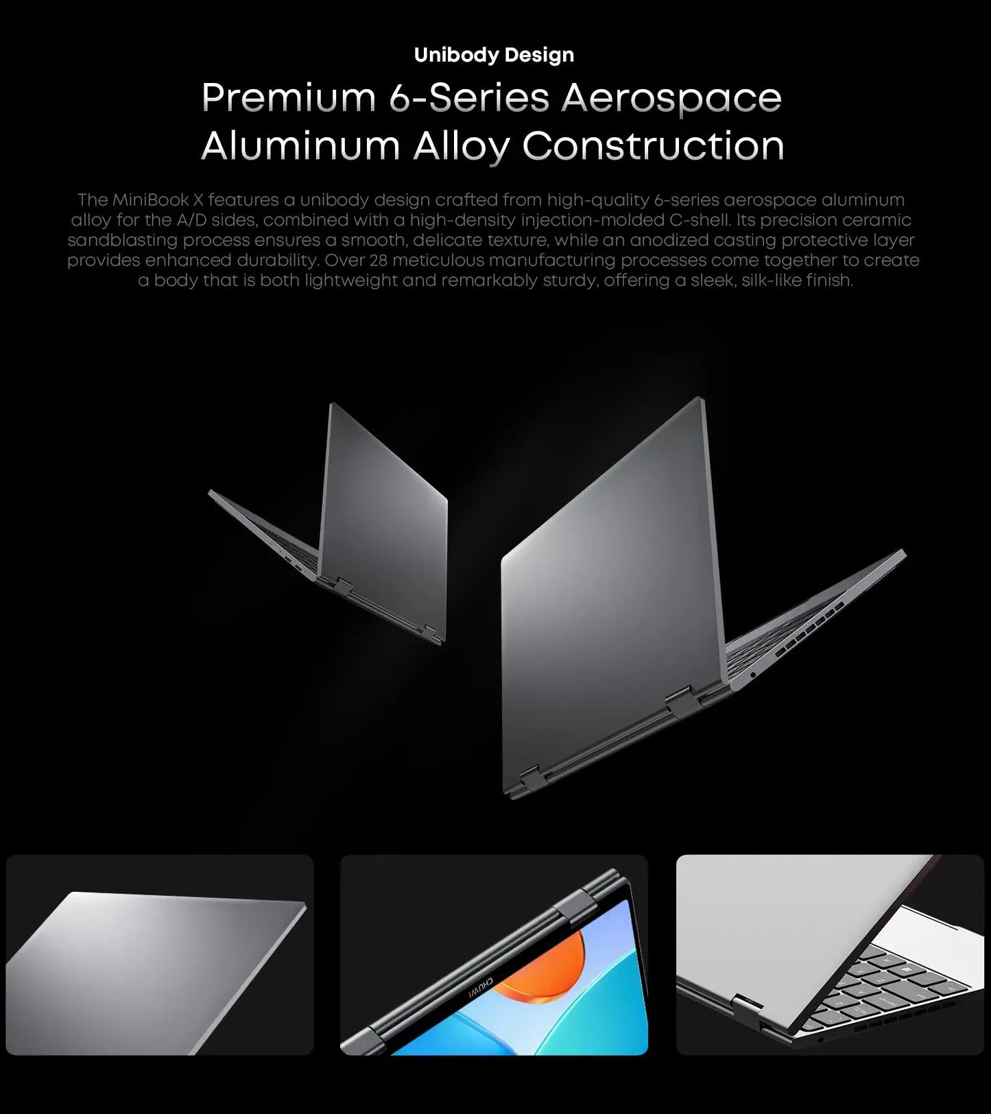 Laptop CHUWI MiniBook X 2en1 N150 16Go 512Go