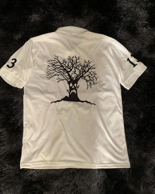 Polo MC Brode Arbre Diable Y2K Baseball