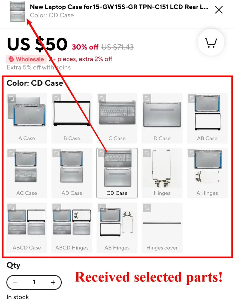 NEW For Lenovo IdeaPad 3-14 3-14ADA05 3-14ARE05 14IML05 14IIL05 LCD Back Cover Front Bezel Hinges Palmrest Keyboard Bottom Case