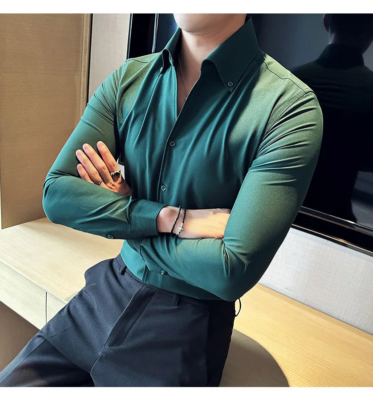 Chemise Slim Fit British ML Homme 2026