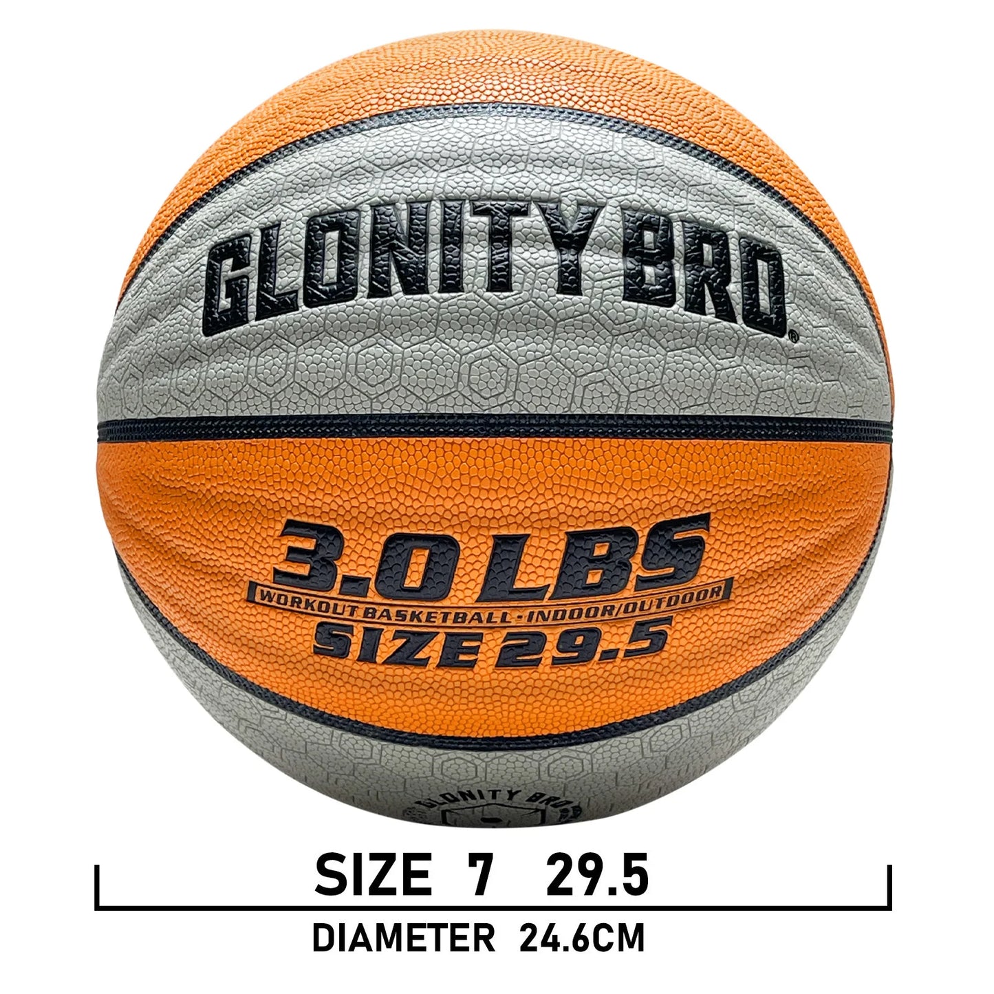 Weighted Training Basketball 3LBS/2.2LBS,Official Size 6/7 Wear-resistant Heavy Ball For Handling Dribbling&Passing,Rebounding
