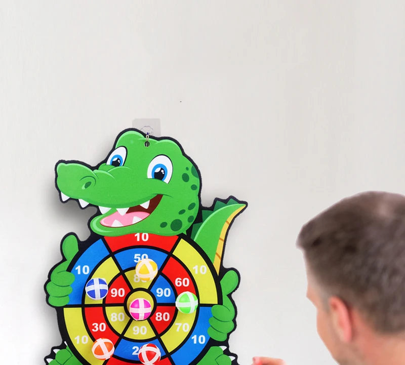 Montessori Throw Sport Slingshot Target Sticky Ball Dartboard Basketball Board Games Educational Children's outdoor toy Kid Game