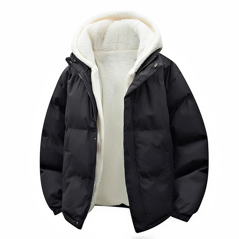Parka Homme Agneau Fleece Faux 2 Pieces